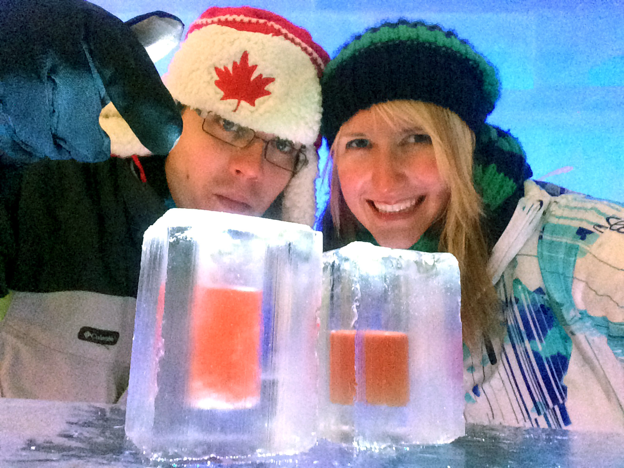 Fancy Drinks at the Hôtel de Glace :: A Night of Ice in Québec City :: I've Been Bit! A Travel Blog