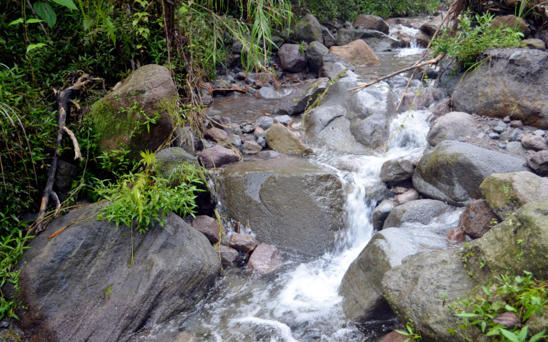 Waterfall on the way to Mount Pinatubo Crater - Mt Pinatubo Tour :: I've Been Bit! A Travel Blog