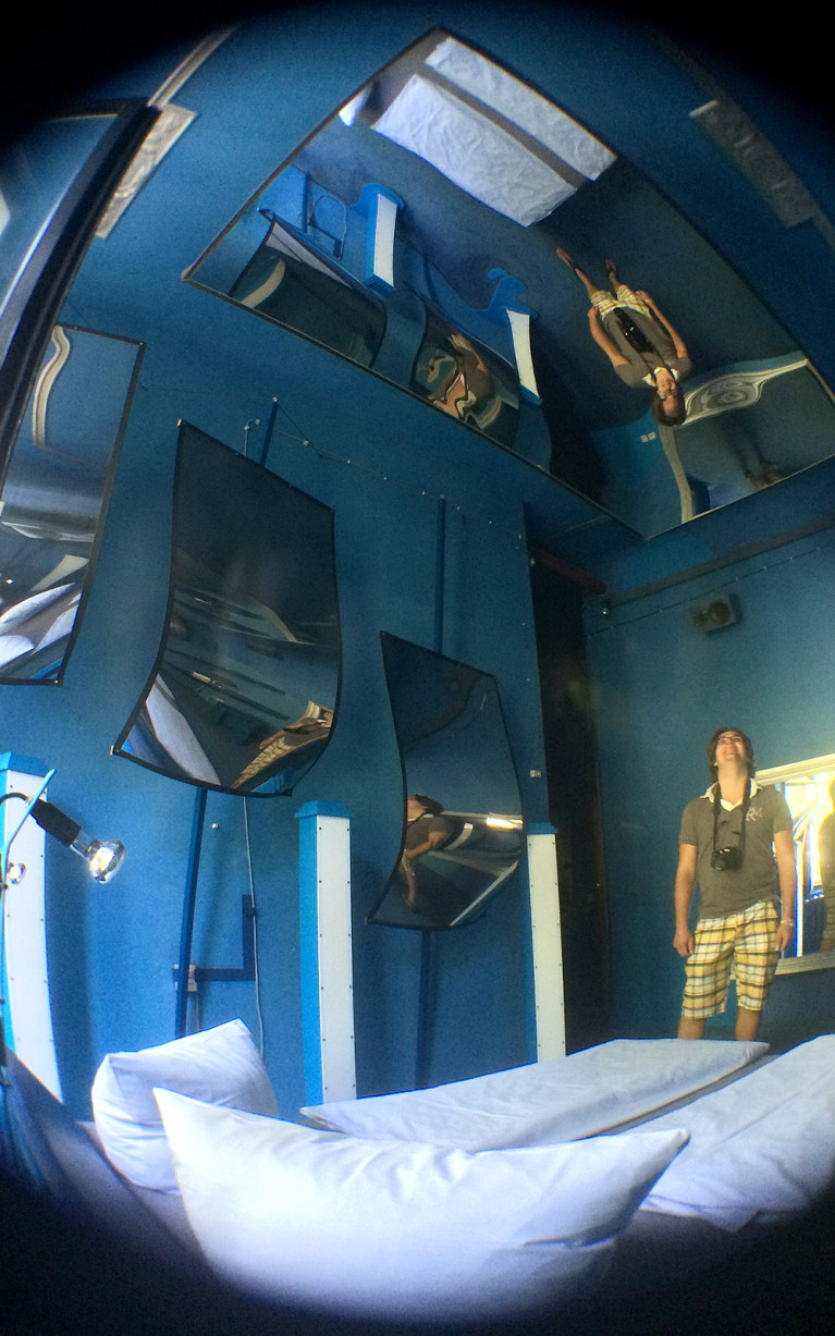 The Blue Room in Berlin's Propeller Island City Lodge :: I've Been Bit! A Travel Blog