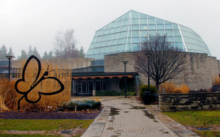 Exterior of the Niagara Parks Butterfly Conservatory on an Overcast Day :: I've Been Bit! Travel Blog