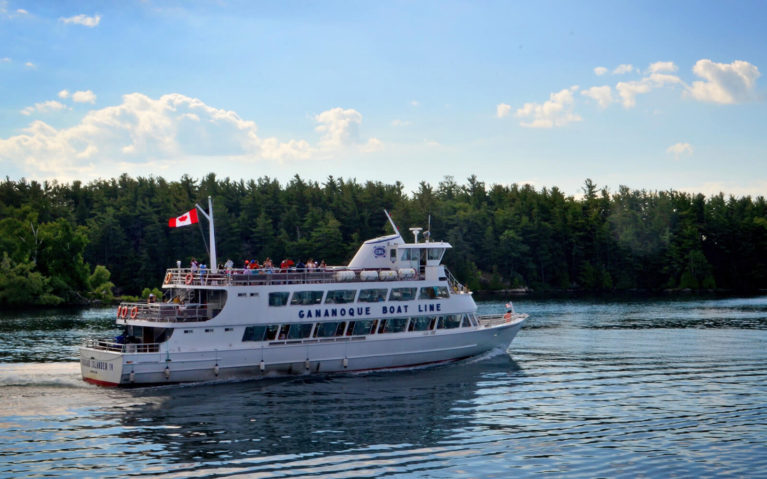 View of the Rockport Boat which will take you on a 1000 Islands cruise, a must-do on this Ontario summer bucket list! :: I've Been Bit! Travel Blog
