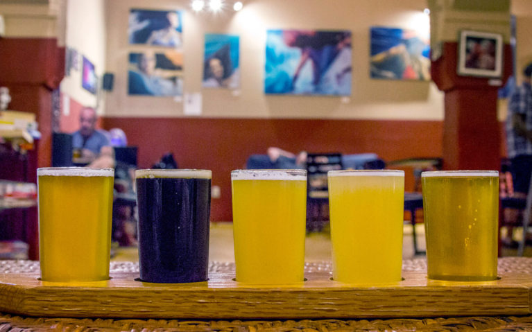 Flight of Beer at Abandoned Building Brewery in Hampshire County :: I've Been Bit! Travel Blog