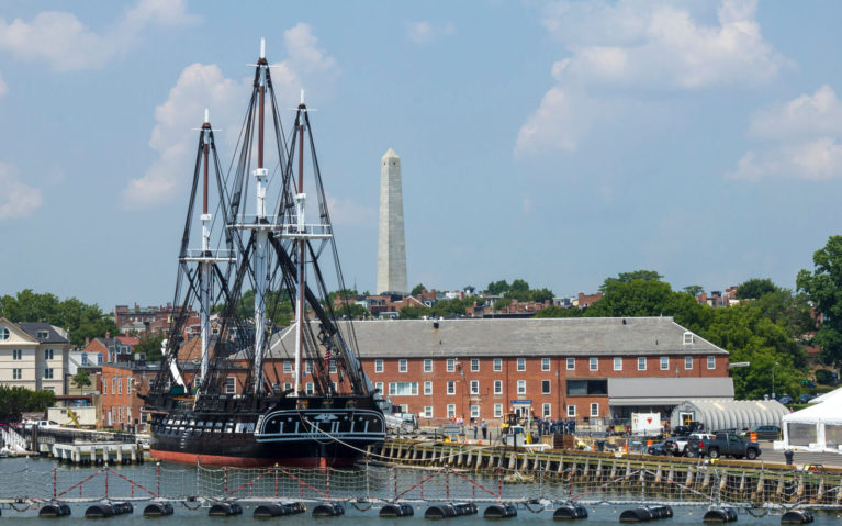 Black Boat in the Boston Harbour :: I've Been Bit! Travel Blog