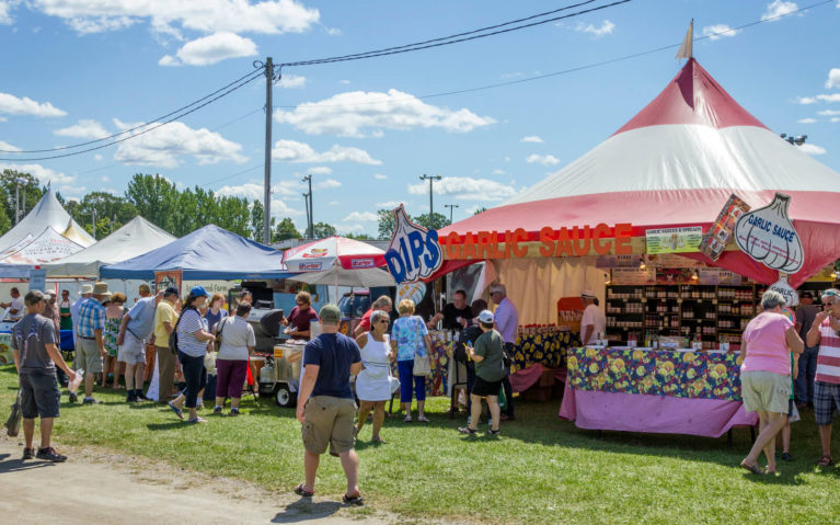 Some of the Tents at the Perth County Garlic Festival in Ontario's Highlands :: I've Been Bit! Travel Blog