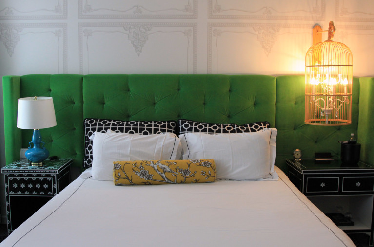 Shot of King Bed Room at the Kimpton Hotel Monaco in Pittsburgh :: I've Been Bit! Travel Blog