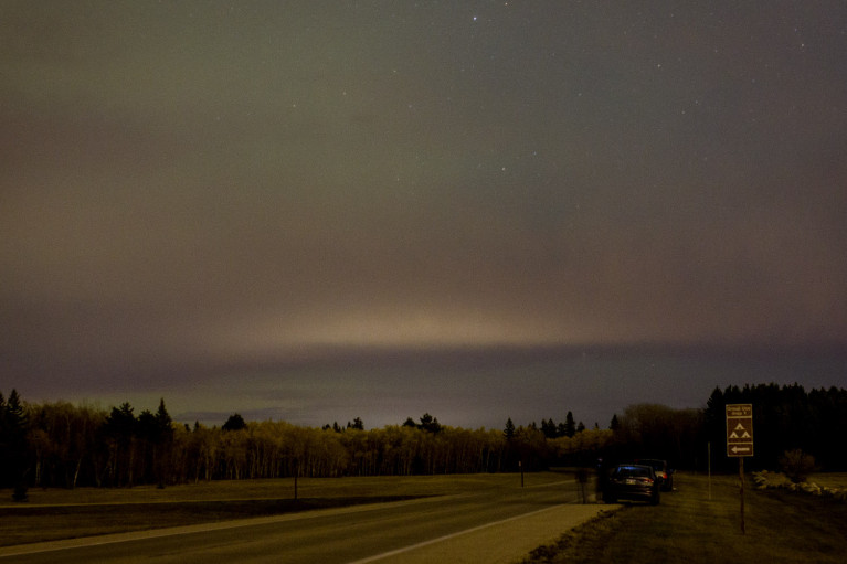 Glimpse of the Northern Lights at Birds Hill Provincial Park, Manitoba Road Trip - 7 Days of Canadian Prairie Adventure :: I've Been Bit A Travel Blog