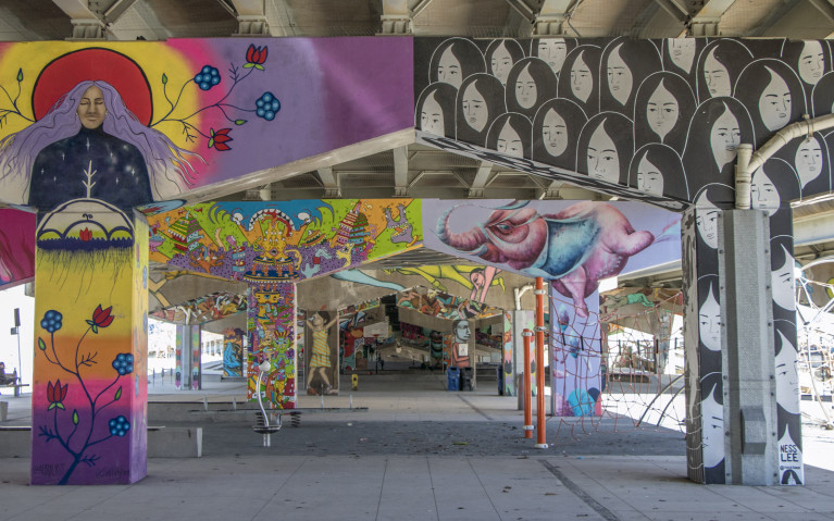 Underpass Park, One of Many Places to Visit in Toronto :: I've Been Bit! A Travel Blog