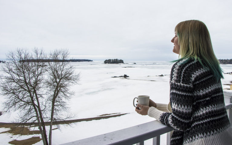 Admiring the View at Auberge des Îles :: I've Been Bit! A Travel Blog