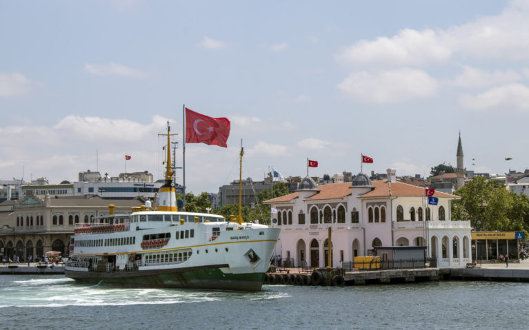 Taking the Ferry from the Asian to the European Side in Istanbul :: I've Been Bit! A Travel Blog