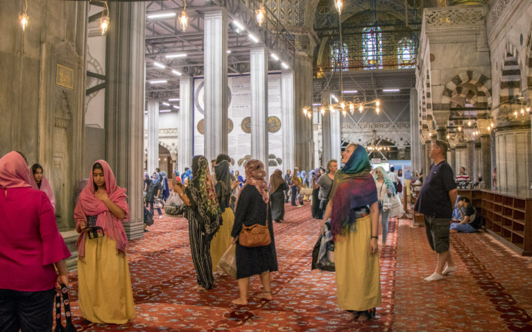 Inside the Blue Mosque of Istanbul :: I've Been Bit! A Travel Blog