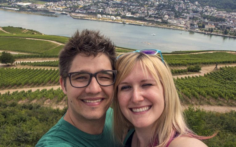 Robin and I Overlooking the Rhine :: I've Been Bit! A Travel Blog