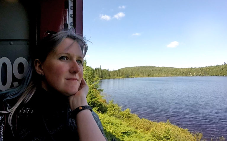 Me with the Agawa Canyon :: I've Been Bit! A Travel Blog