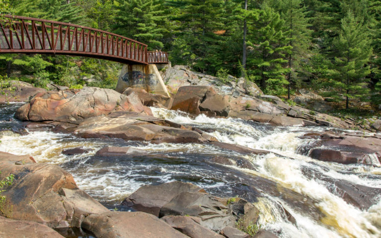 Close to the Bridge on the Onaping Falls Trail :: I've Been Bit! A Travel Blog