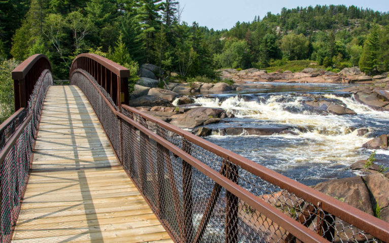 Onaping Falls Pedestrian Bridge :: I've Been Bit! A Travel Blog