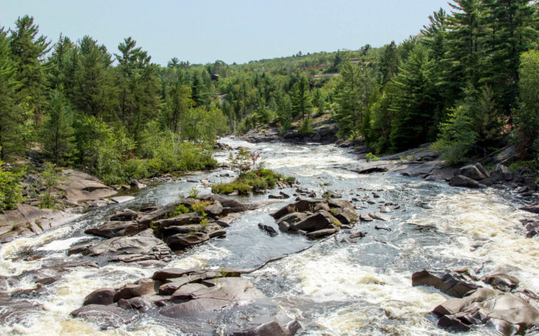 View from the Onaping Falls Pedestrian Bridge :: I've Been Bit! A Travel Blog