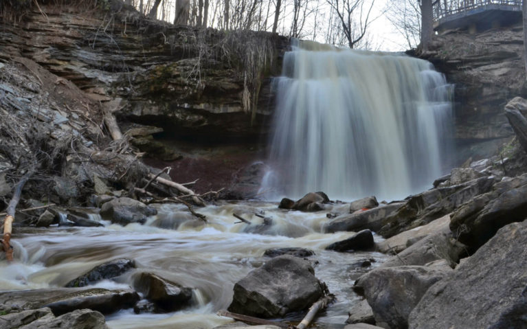 Smokey Hollow Falls, Hamilton in Spring :: I've Been Bit! A Travel Blog