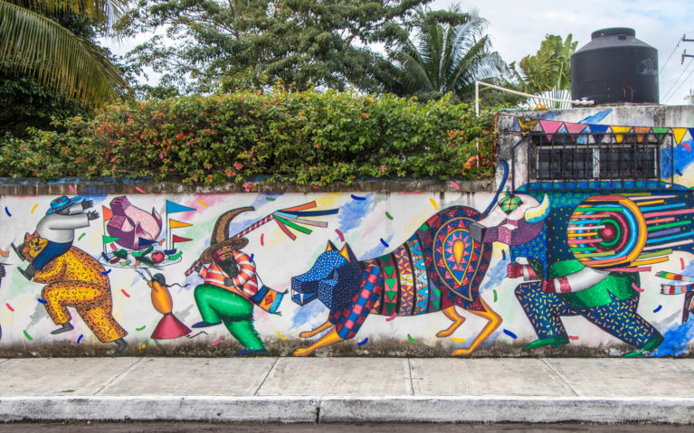 Casa Mission's Fiesta Mural in Cozumel :: I've Been Bit! Travel Blog