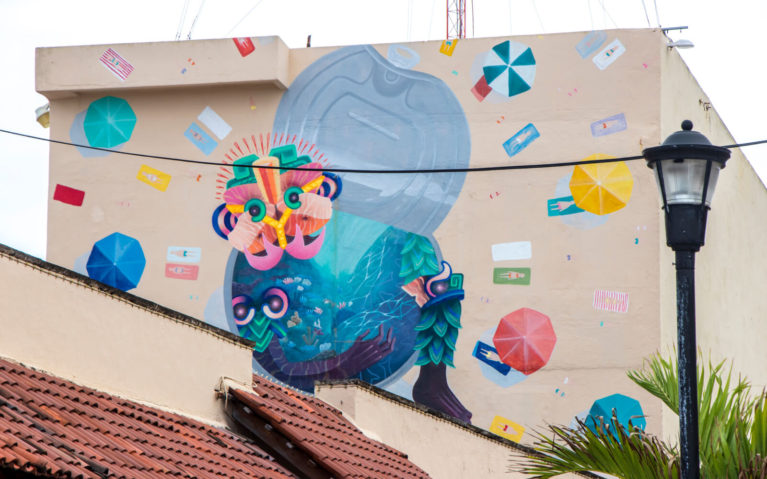 Cozumel Street Art by USA Artist Curiot :: I've Been Bit! Travel Blog