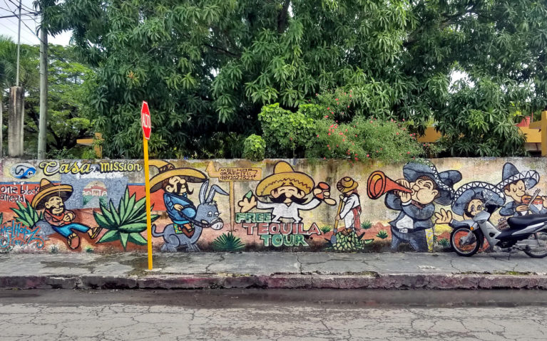 Free Tequila Tour Mural in Cozumel, Mexico :: I've Been Bit! Travel Blog