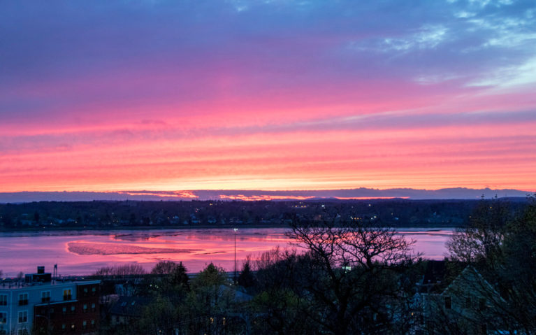Vibrant Sunset over Portland Maine :: I've Been Bit! Travel Blog
