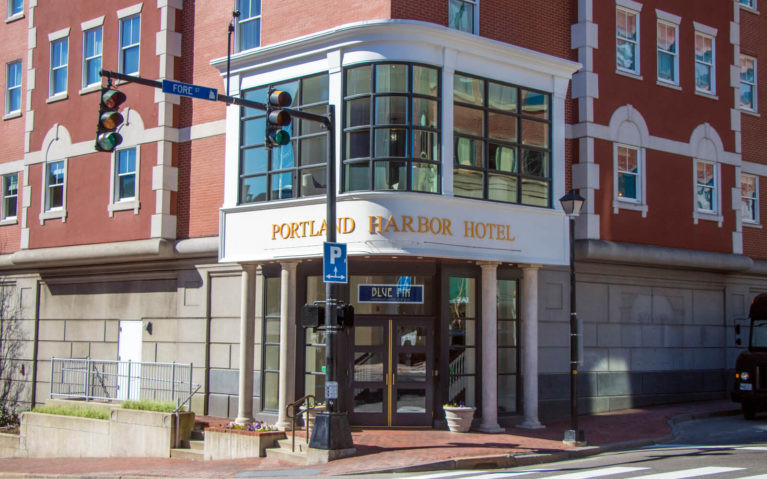 Front of the Portland Harbor Hotel from Across the Street :: I've Been Bit! Travel Blog