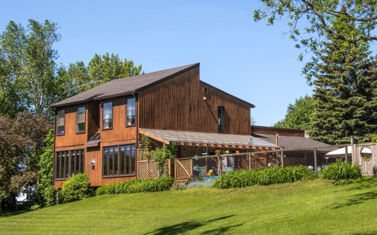 View of The Heron's Nest B&B from the Thames River in Perth County :: I've Been Bit! Travel Blog