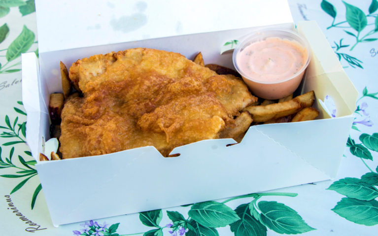 Whitefish with Fries and Homemade Spicy Tartar Sauce at Lake Huron Fish and Chips on Manitoulin Island :: I've Been Bit! Travel Blog