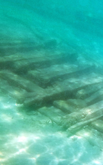 Underwater View of One of the Shipwrecks in Lake Huron :: I've Been Bit! Travel Blog