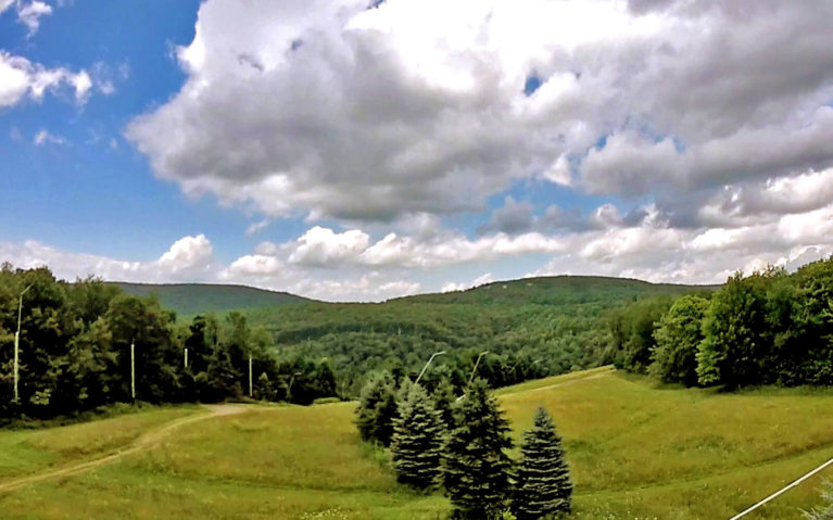 View of the Laurel Highlands from the Laurel Ridgeline Zipline Tour in Seven Springs :: I've Been Bit! Travel Blog