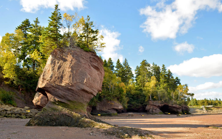 Hopewell Rocks at the Bay of Fundy in Nova Scotia During Low Tide :: I've Been Bit! Travel Blog