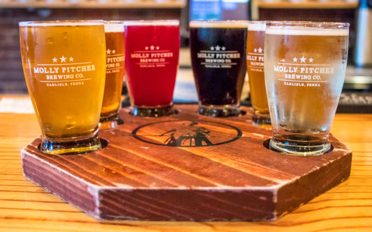 Flight of Beer from Molly Pitcher Brewing Company :: I've Been Bit! Travel Blog
