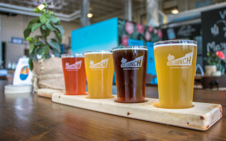 Flight of Beer at Side Launch Brewing Company :: I've Been Bit! Travel Blog