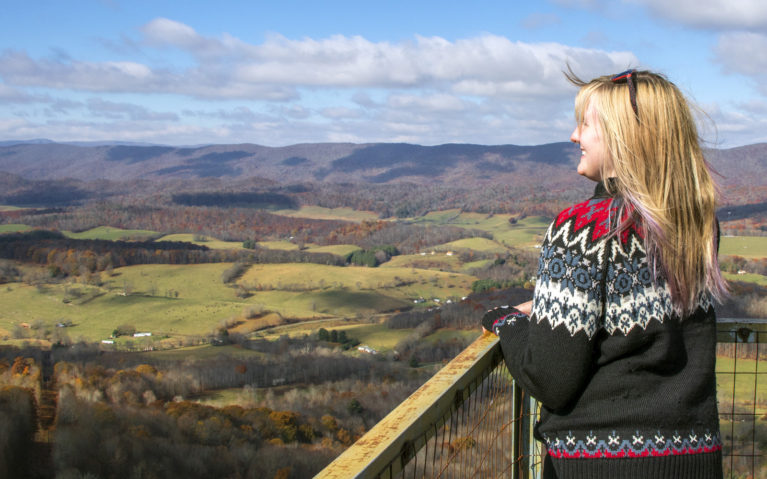 Lindsay Enjoying the Views from the Big Walker Lookout :: I've Been Bit! Travel Blog