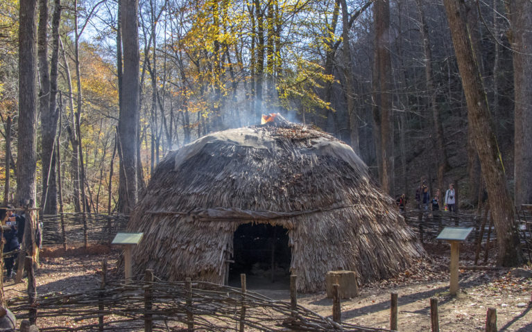 One of the Buildings (Ati) Inside the Monacan Village :: I've Been Bit! Travel Blog