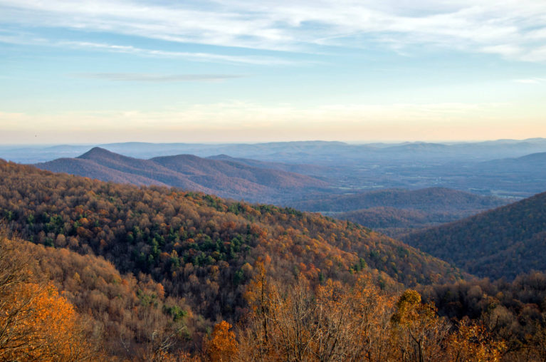 Virginia Road Trip Vistas in Shenandoah National Park at Golden Hour :: I've Been Bit! Travel Blog