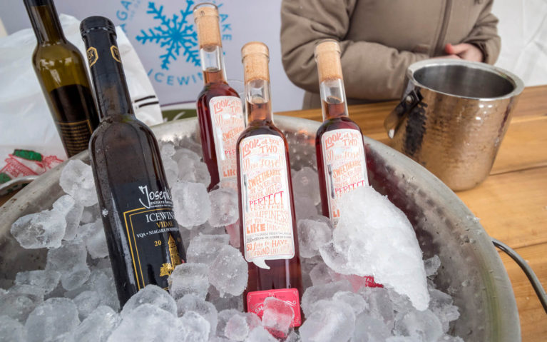 Chilled Bucket of Icewine Bottles in Niagara-on-the-Lake :: I've Been Bit! Travel Blog