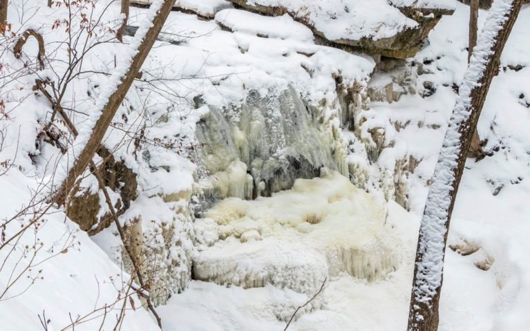Louth Falls in Winter :: I've Been Bit! Travel Blog