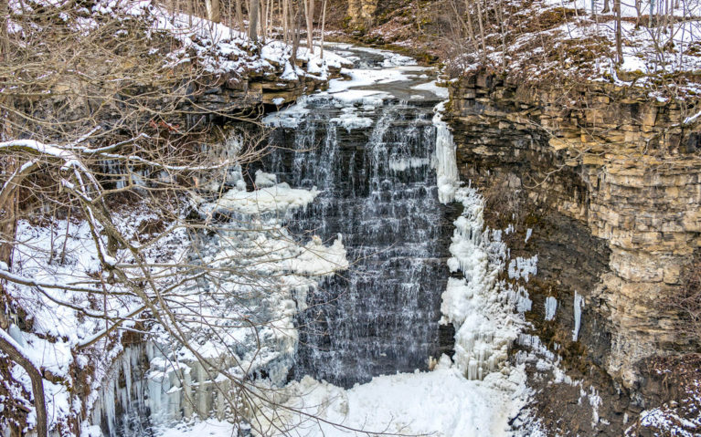 Swayze Falls in Winter :: I've Been Bit! Travel Blog