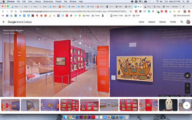 Screenshot of Indigenous Exhibit at the Royal Ontario Museum :: I've Been Bit! Travel Blog