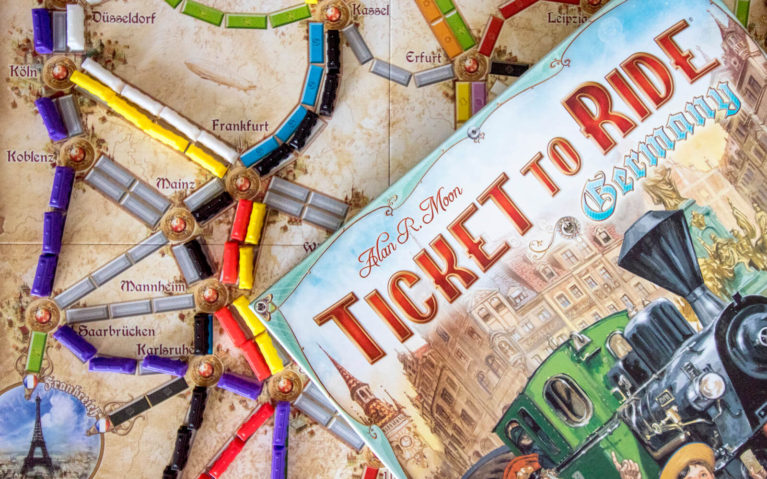 Close Up of the Travel Board Game Ticket to Ride Germany :: I've Been Bit! Travel Blog