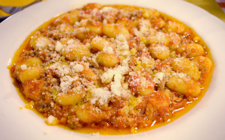 Fresh Gnocchi Covered in Parmesan Cheese :: I've Been Bit! Travel Blog