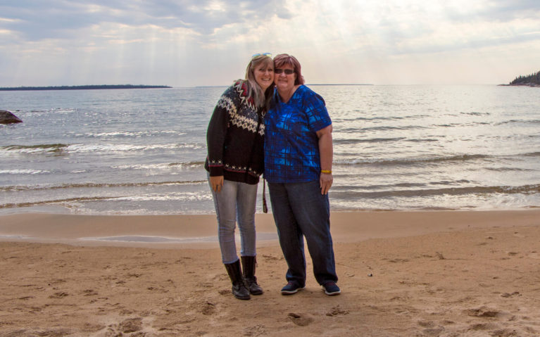 Lindsay with Her Mom North of Sault Ste Marie :: I've Been Bit! Travel Blog