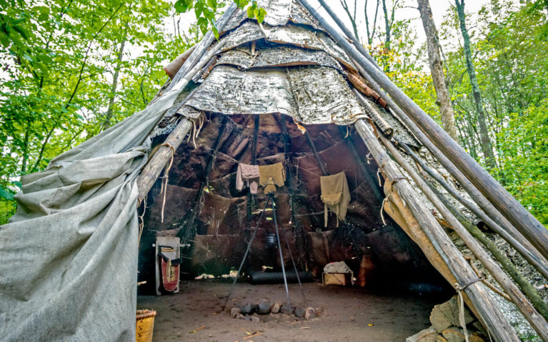 One of the Teepees at the Fort William Historical Park :: I've Been Bit! Travel Blog