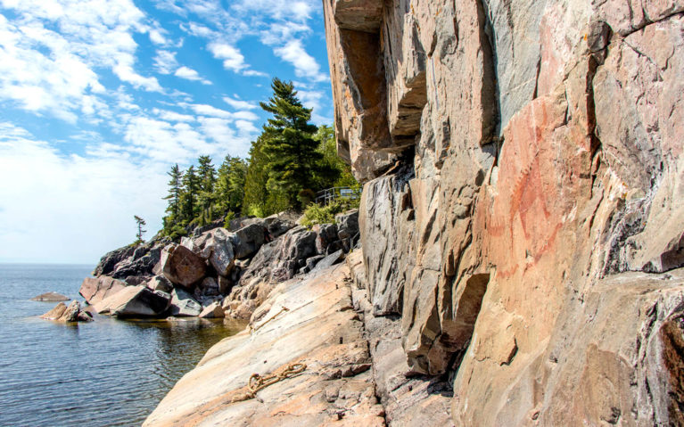 Agawa Pictographs in Lake Superior Provincial Park :: I've Been Bit! Travel Blog