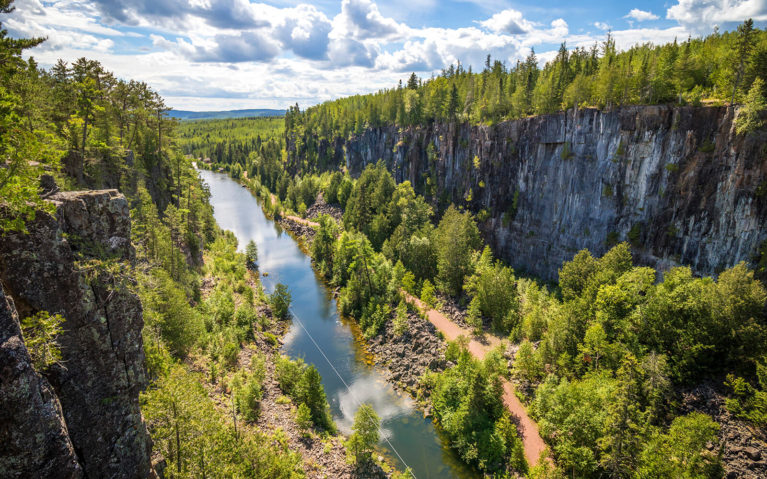 View from the Suspension Bridge at Eagle Canyon Adventures :: I've Been Bit! Travel Blog