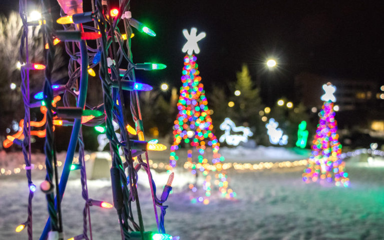Close Up of the Lights at the Festival of Lights in Sudbury :: I've Been Bit! Travel Blog