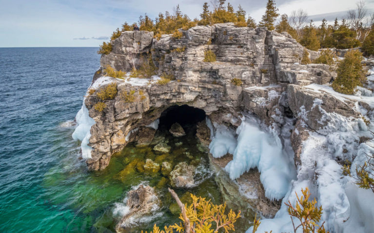 Views of The Grotto in Winter at Bruce Peninsula National Park :: I've Been Bit! Travel Blog