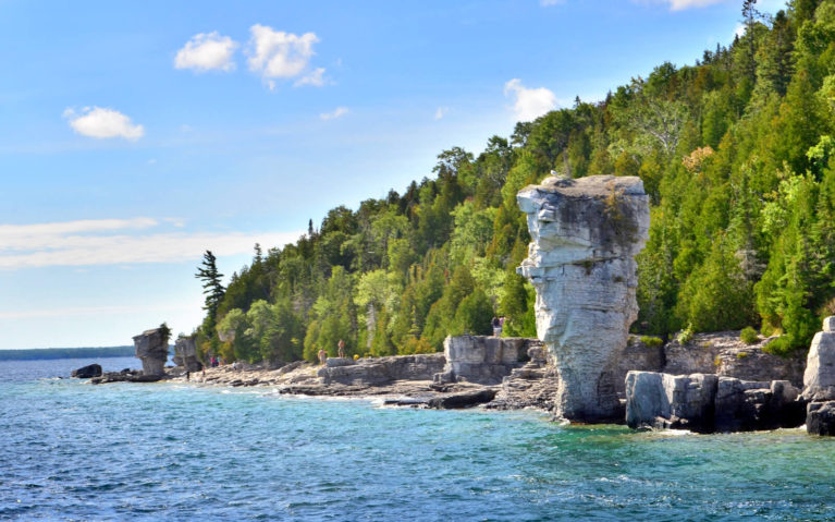 View of the Large Flowerpot From Georgian Bay