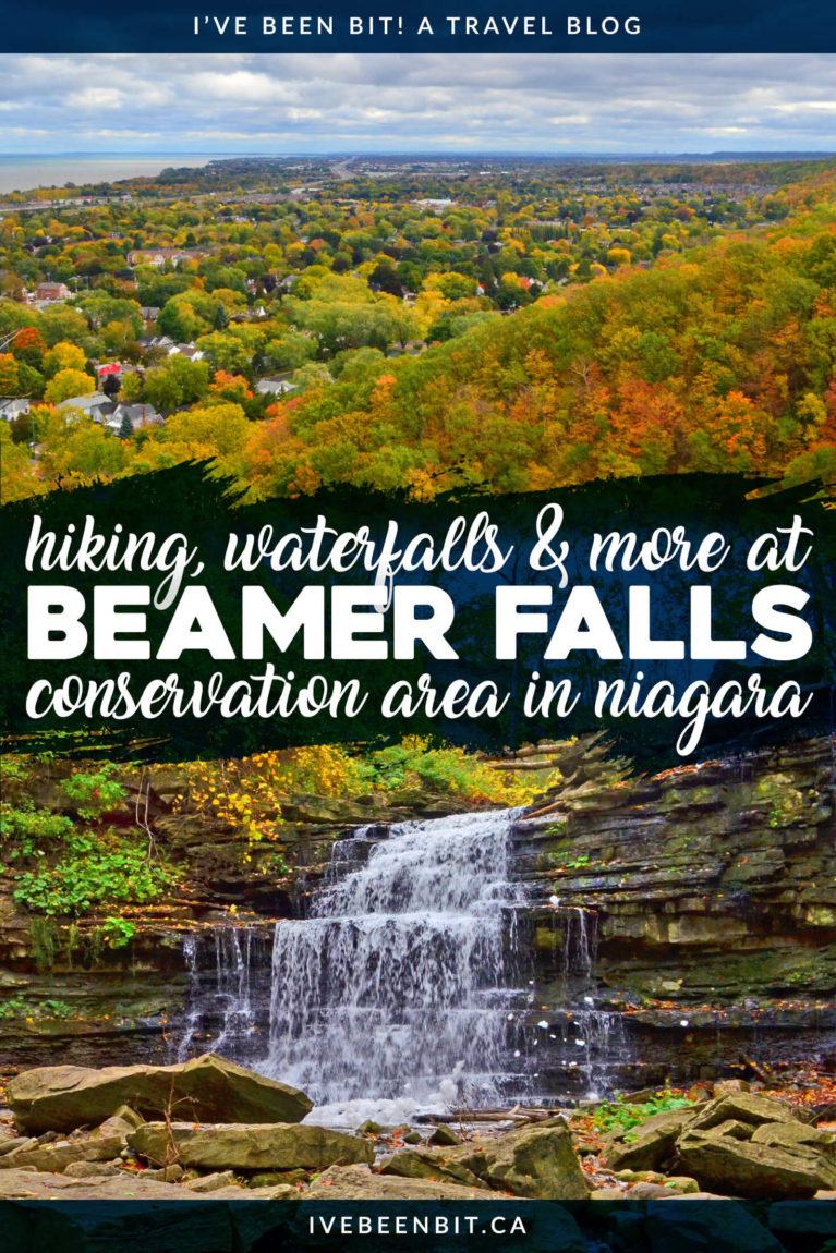 Whether you're making your way to Niagara Falls or just going hiking on a beautiful day, you'll have a blast at Beamer Falls Conservation Area! Things to do close to Toronto Ontario. Waterfalls in Ontario. Waterfalls in Niagara. | #Travel #Canada #Ontario #Waterfalls #Niagara #Hiking | IveBeenBit.ca