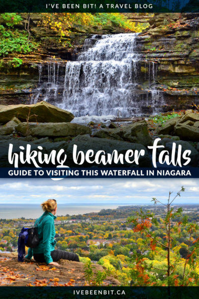 Whether you're making your way to Niagara Falls or just going hiking on a beautiful day, you'll have a blast at Beamer Falls Conservation Area! Things to do close to Toronto Ontario. Waterfalls in Ontario. Waterfalls in Niagara. | #Travel #Canada #Ontario #Waterfalls #Niagara #Hiking | IveBeenBit.ca